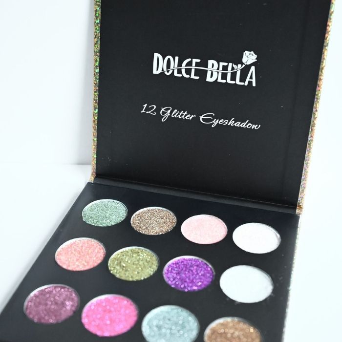 Paleta De Glitter x12 Colores